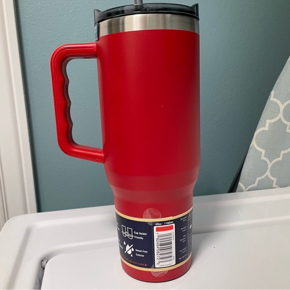 NWT Red Buc-ee's/Yukon Fit Forty Insulated Handle Cup Tumbler - Picture 6 of 7